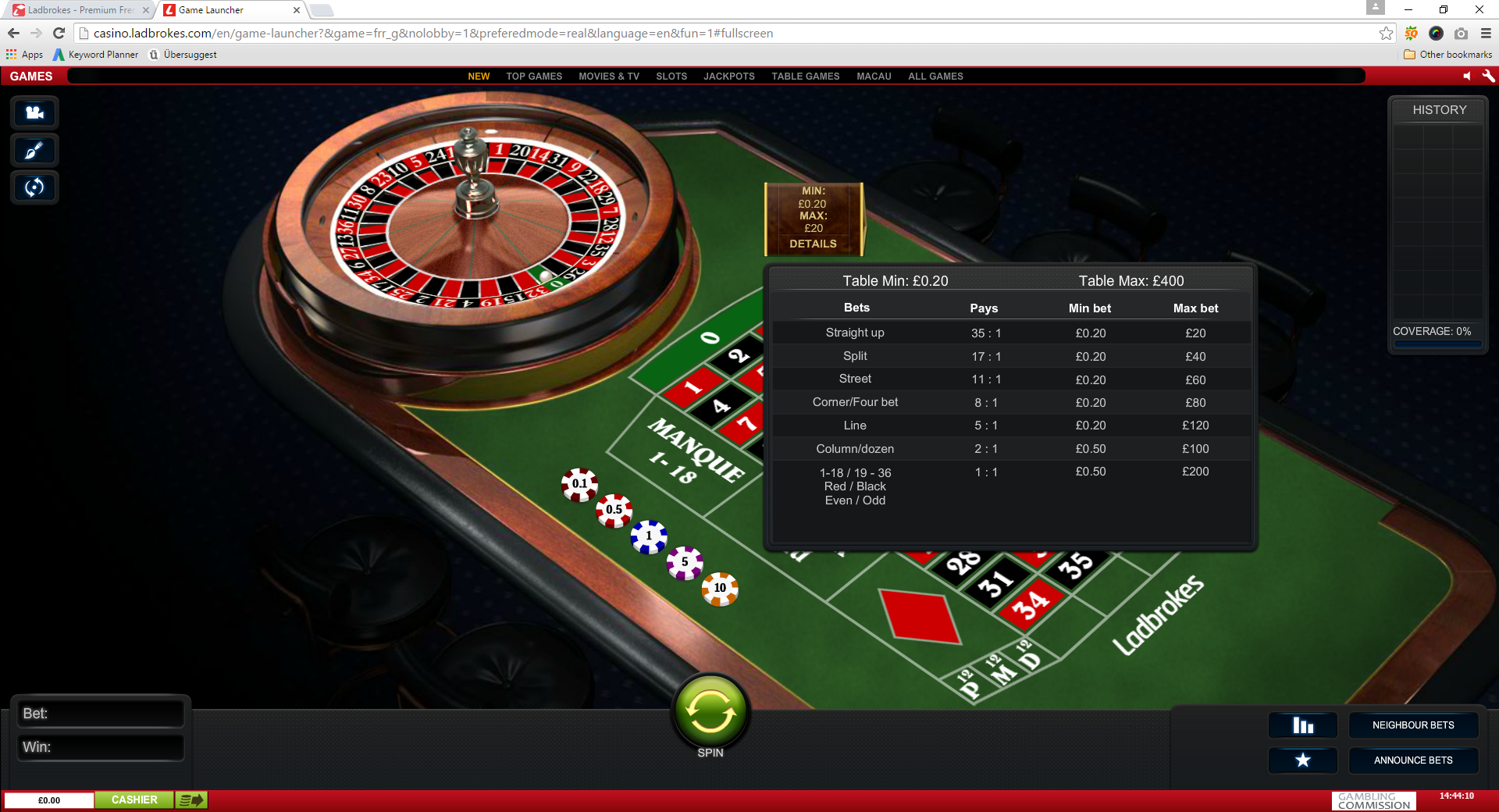 French Roulette 241328